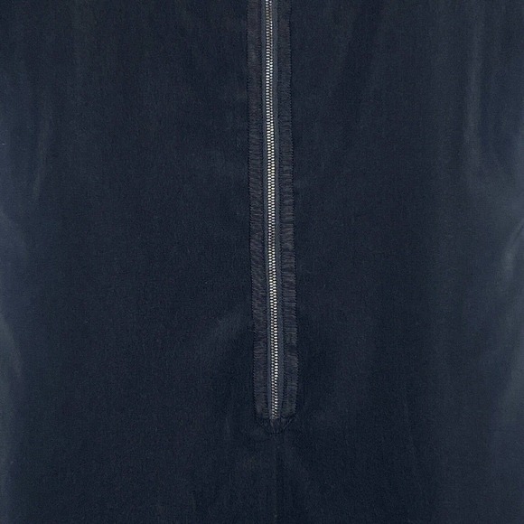 Tahari Ruffle Collar Black Sheath Dress S - Picture 8 of 9